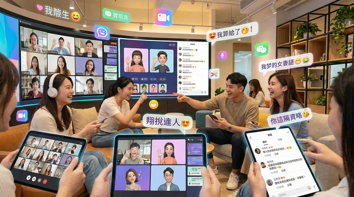 17c一起草甜心社区互动场景